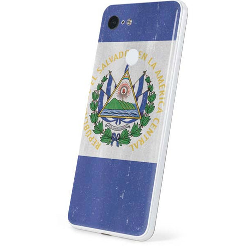 El Salvador Flag Distressed Google Pixel 3 Skin